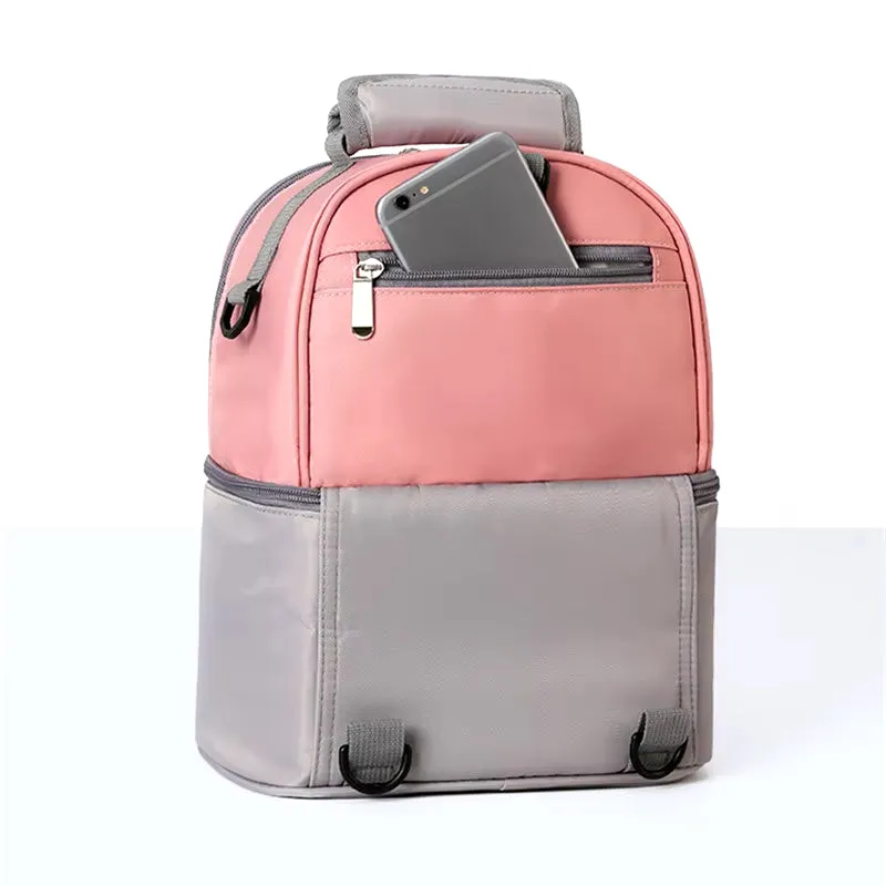 Baby Dual Portion (Waterproof) Diaper Bag Yellow & Grey - Sunshine