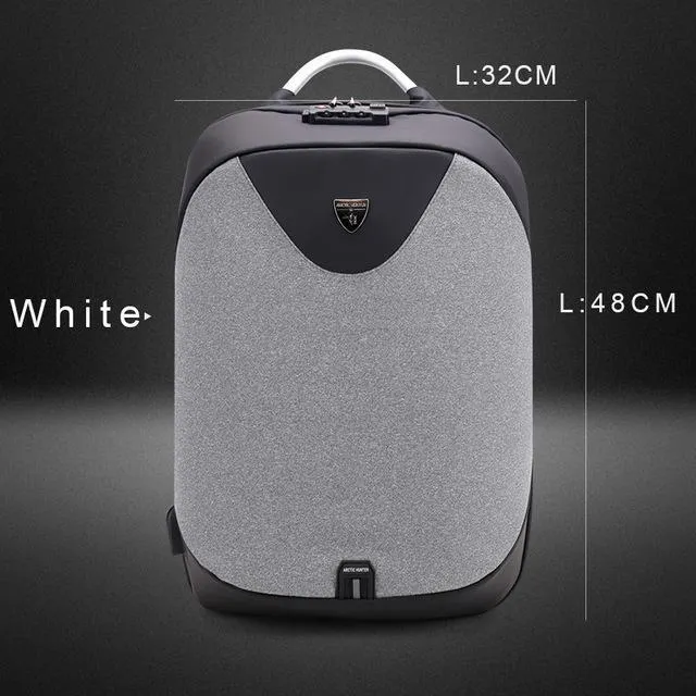 Backpack ARCTIC Anti HUNTER Theft Limited-edition USB Charging Futuristic