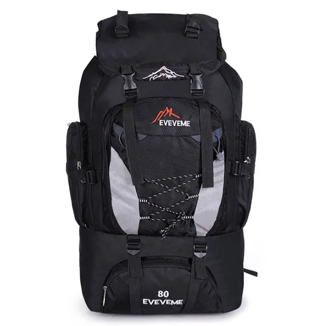 Backpack Backpack Men's Special deal Mountaineering Hiking Rucksack Sport Waterproof 80L Large Outdoor Climbing Camping Bag Supportive