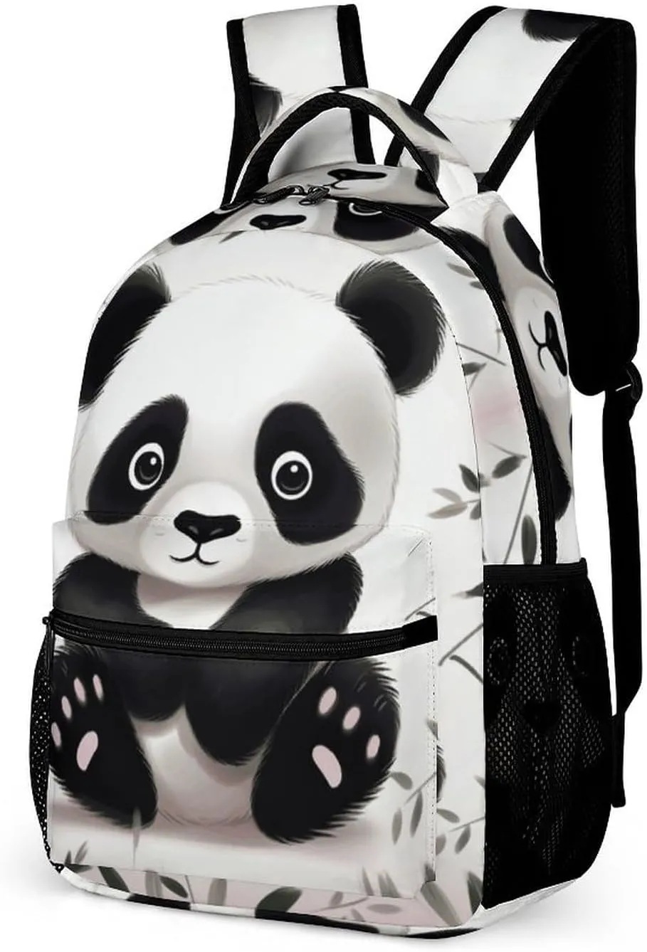 Backpack for Women Men Travel Cute Panda Animal Daypack Lightweight Laptop Bag Carry On Backpacks for Work