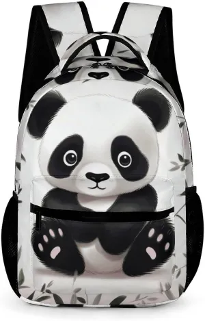 Backpack for Women Men Travel Cute Panda Animal Daypack Lightweight Laptop Bag Carry On Backpacks for Work