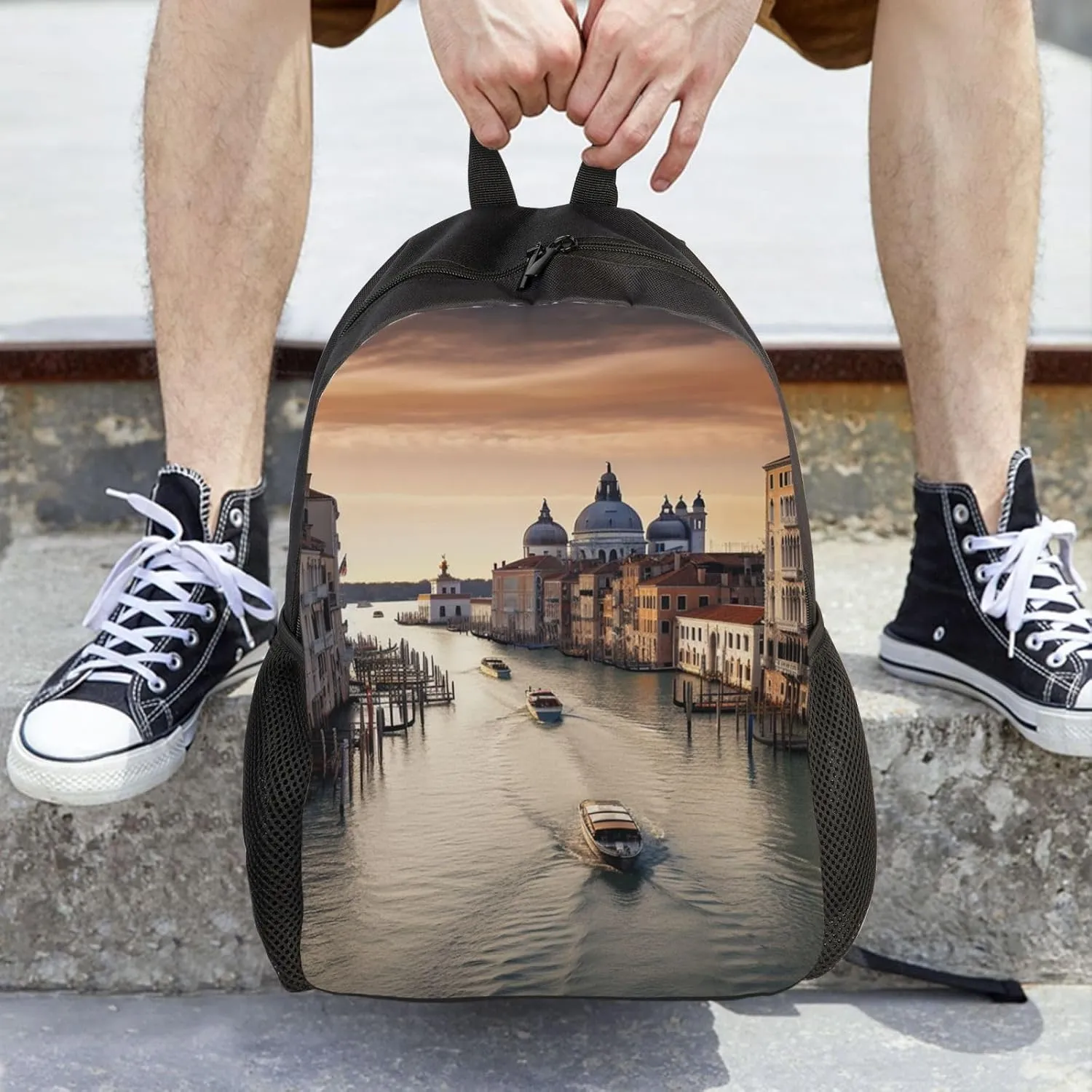 Backpack Grand Canal Travel Casual Laptop Backpack Waterproof Hiking Daypack For Men Women