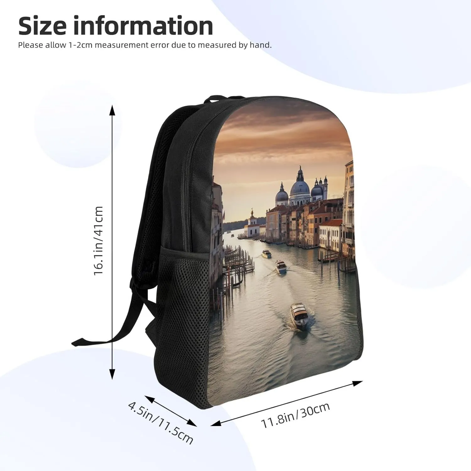 Backpack Grand Canal Travel Casual Laptop Backpack Waterproof Hiking Daypack For Men Women