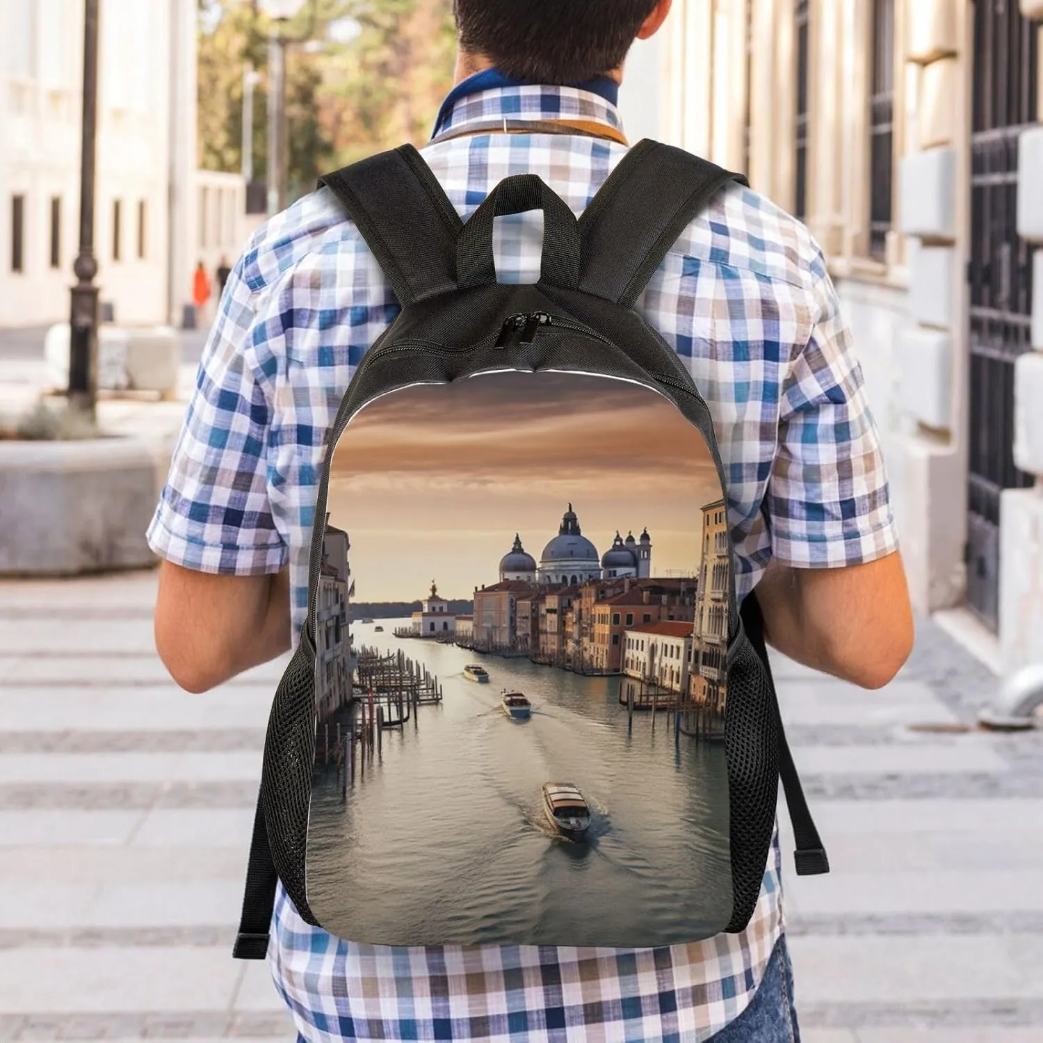 Backpack Grand Canal Travel Casual Laptop Backpack Waterproof Hiking Daypack For Men Women