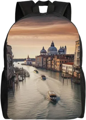 Backpack Grand Canal Travel Casual Laptop Backpack Waterproof Hiking Daypack For Men Women