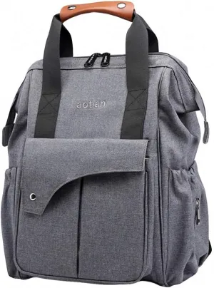 Backpack Multi-function Maternal Child Large Capacity Baby Bag Travel Gray 20 inches