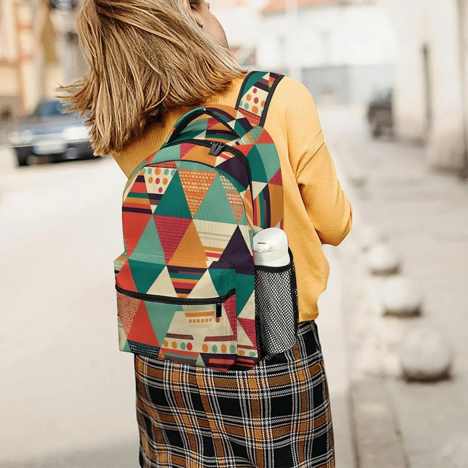 Backpacks Bright Colors And Stripes Travel Bag Laptop Backpack Casual Daypack for Weekender Business Hiking