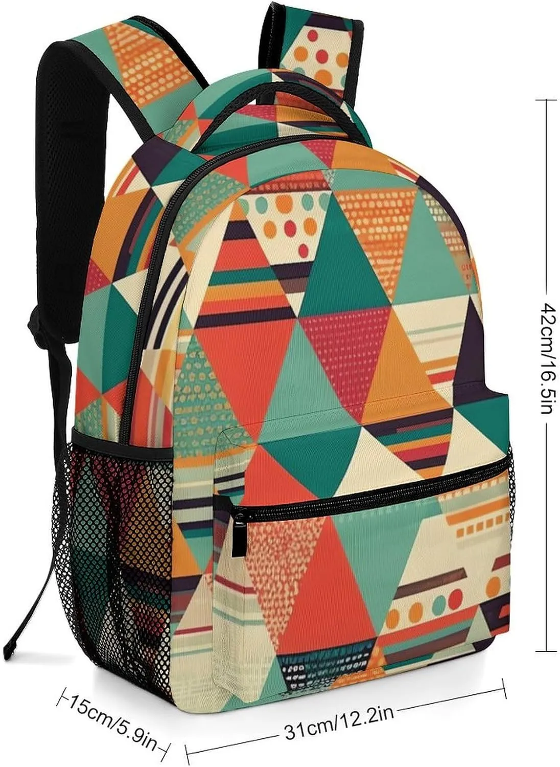 Backpacks Bright Colors And Stripes Travel Bag Laptop Backpack Casual Daypack for Weekender Business Hiking