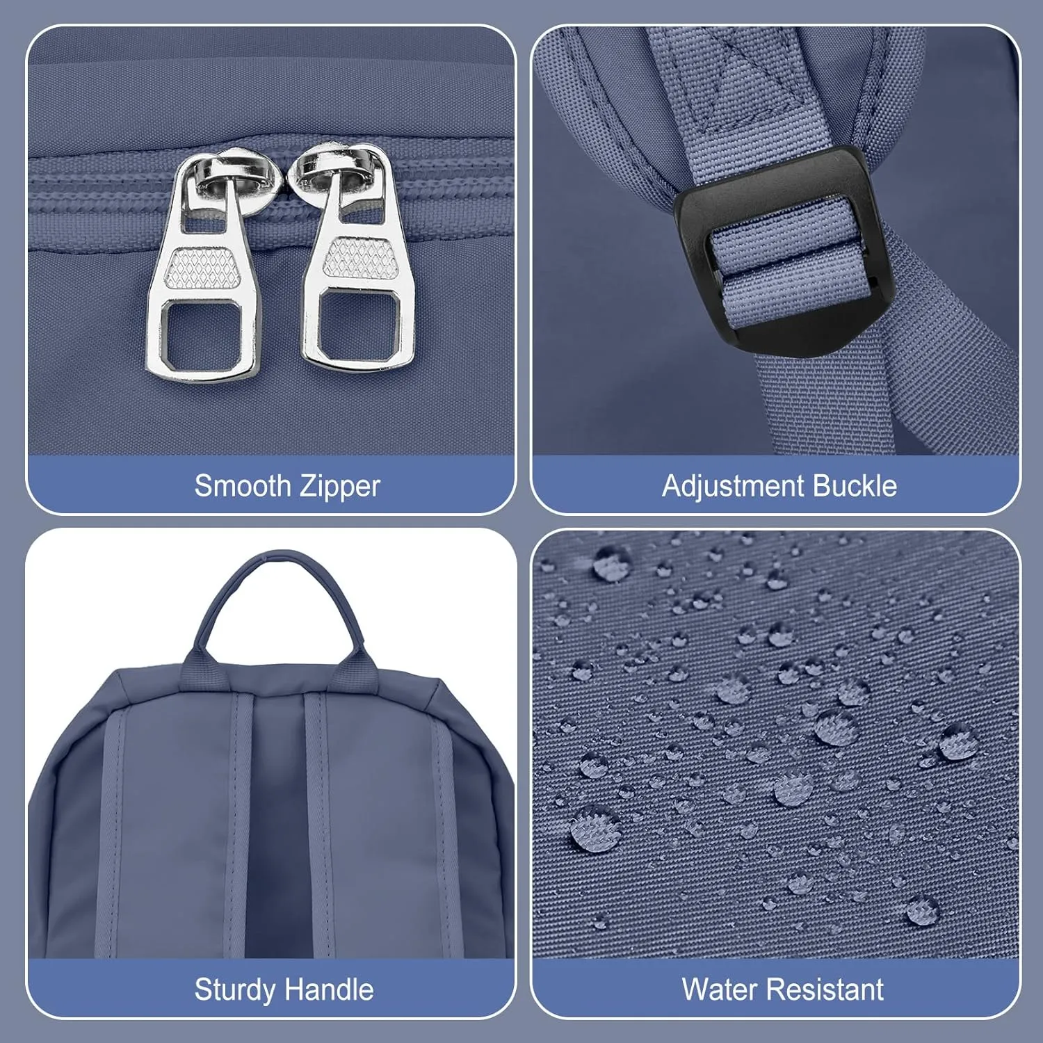 Backpacks For School Bag School Backpack For College Backpacks Bookbag For Women Waterproof Gym Backpack For Men Book Bags Small Simple Backpack Purplish Blue