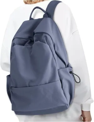 Backpacks For School Bag School Backpack For College Backpacks Bookbag For Women Waterproof Gym Backpack For Men Book Bags Small Simple Backpack Purplish Blue