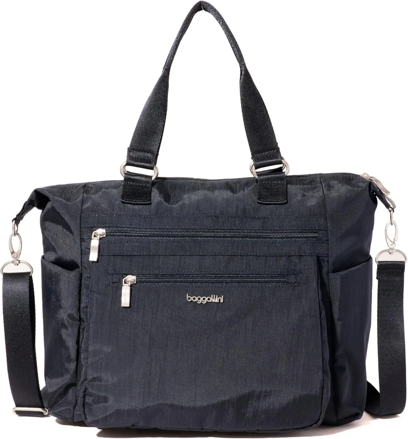 Baggallini Trifecta Convertible Backpack Crossbody Tote Bag-11x12 Lightweight Travel Bag W/RFID Phone Wristlet