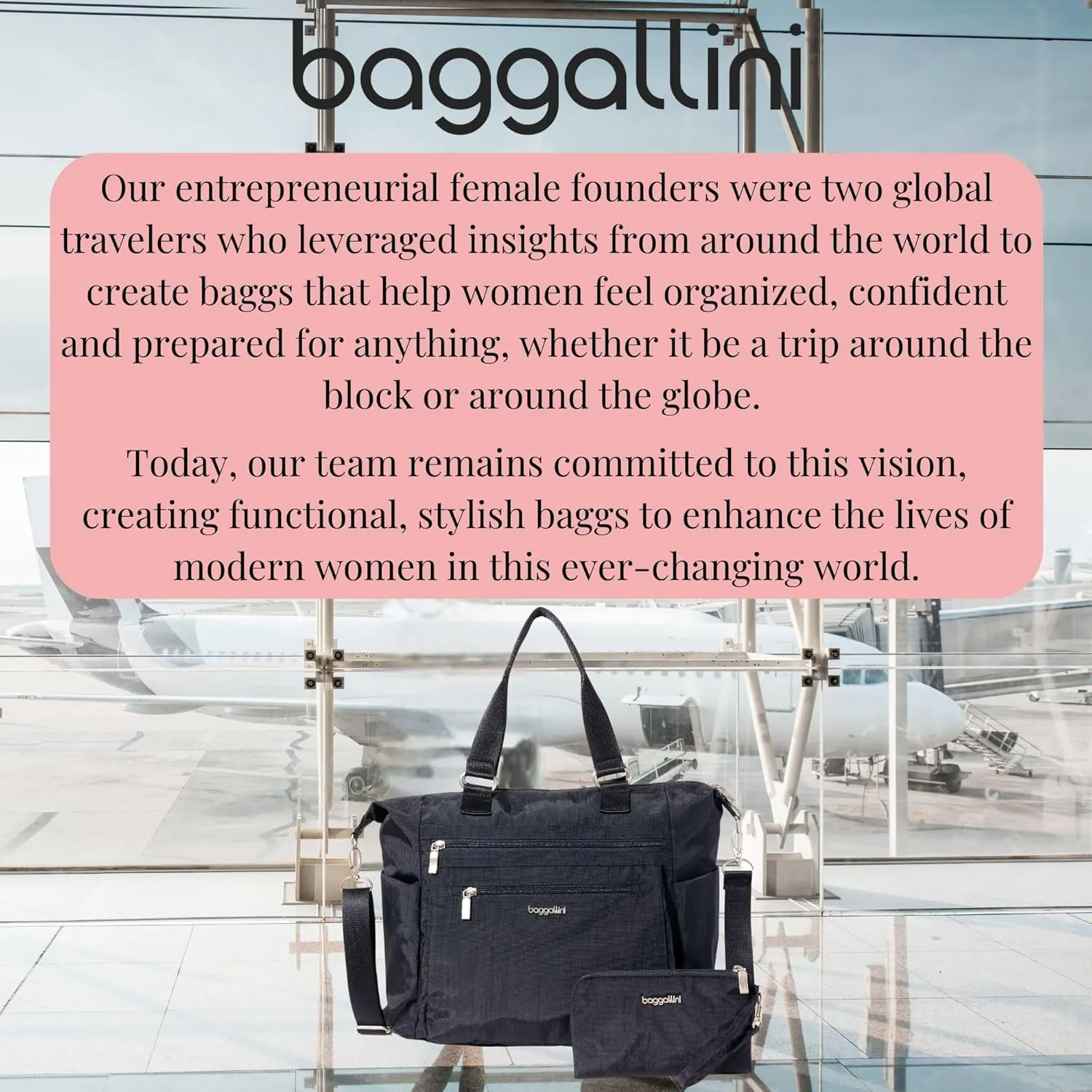 Baggallini Trifecta Convertible Backpack Crossbody Tote Bag-11x12 Lightweight Travel Bag W/RFID Phone Wristlet