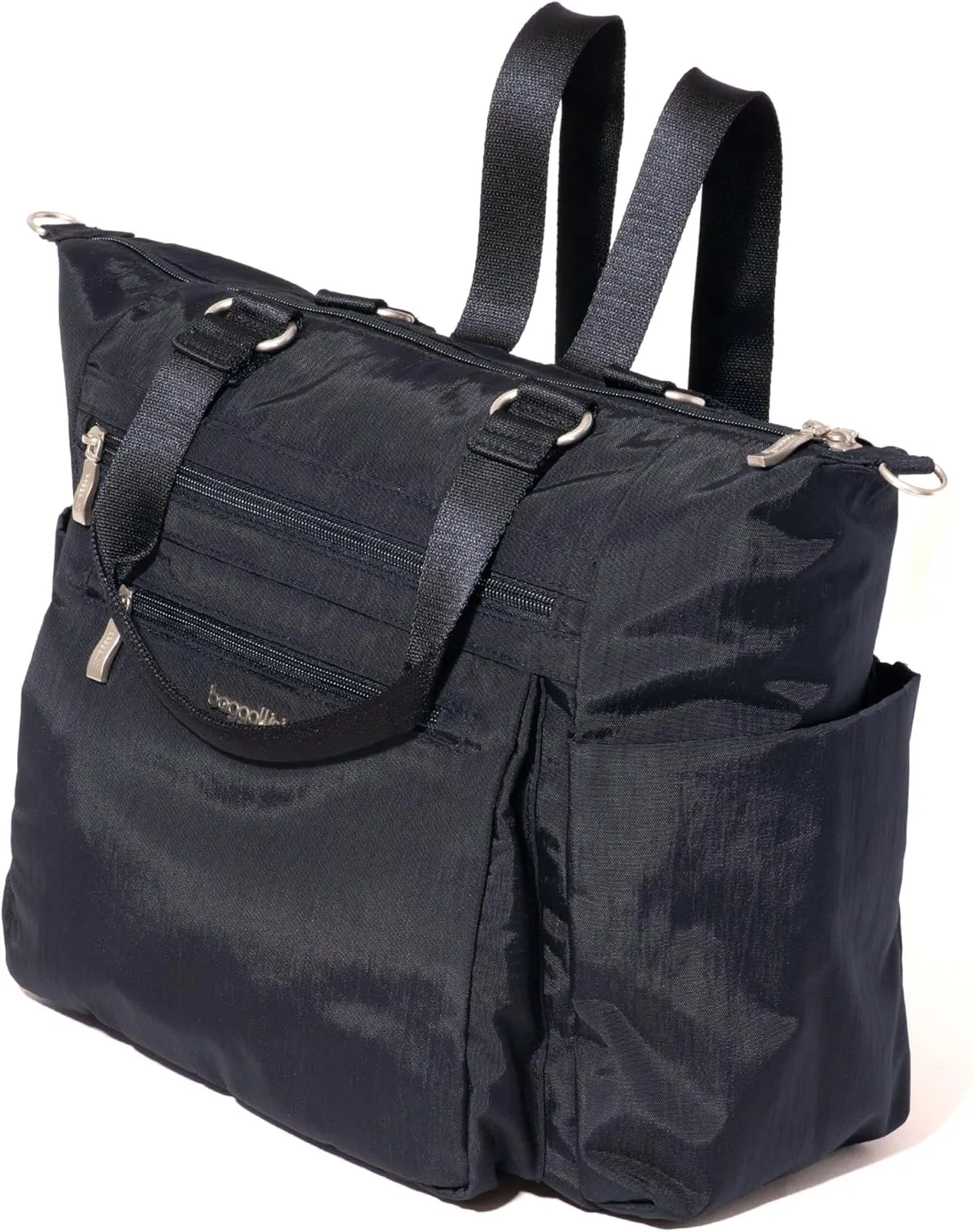 Baggallini Trifecta Convertible Backpack Crossbody Tote Bag-11x12 Lightweight Travel Bag W/RFID Phone Wristlet