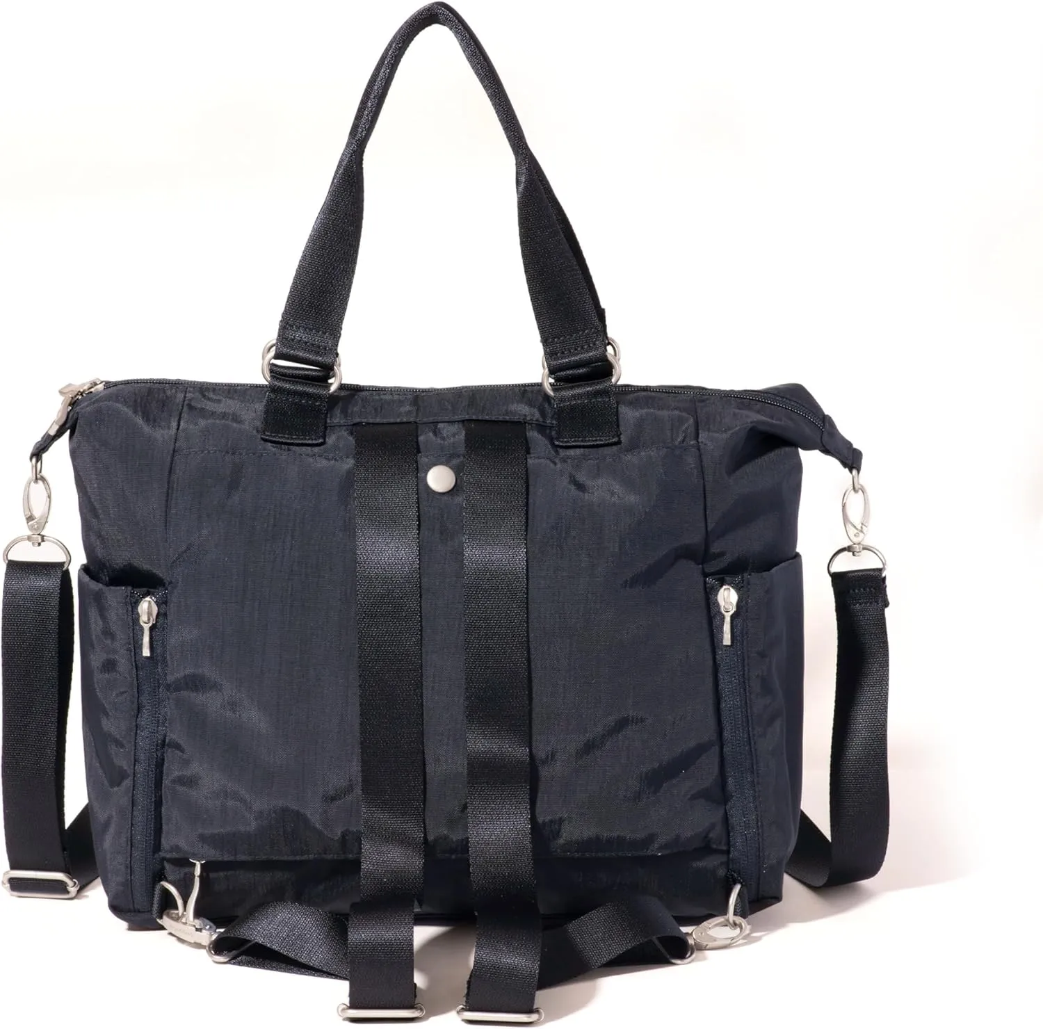 Baggallini Trifecta Convertible Backpack Crossbody Tote Bag-11x12 Lightweight Travel Bag W/RFID Phone Wristlet