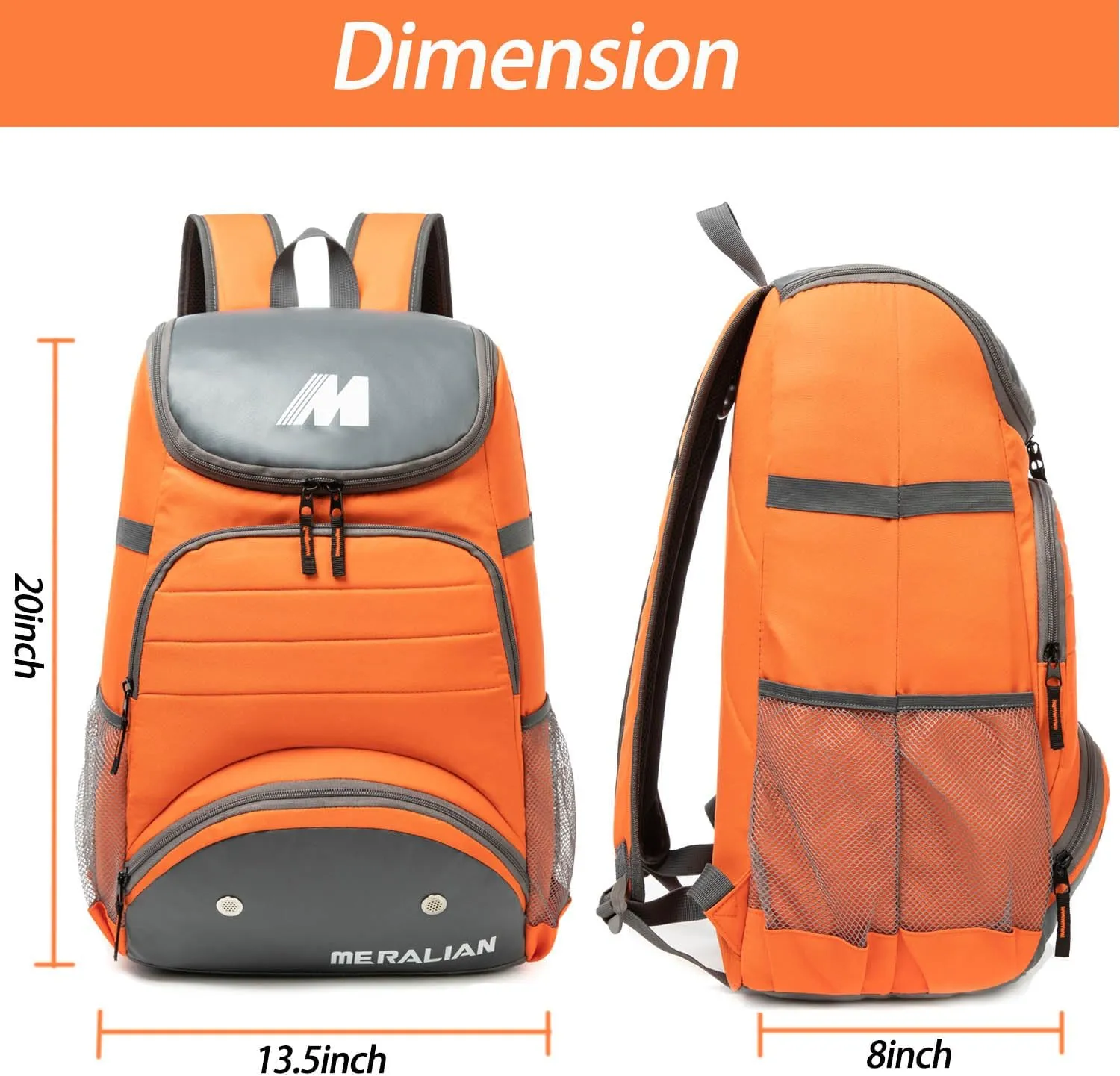 Baseball Bag - Lightweight Softball & T-Ball Backpack with Shoe Compartment for Equipment & Gear