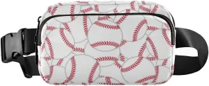 Baseball Ball Fanny Pack Belt Bag Crossbody Bags for Women with Adjustable Strap Mini Everywhere Waist Pouch for Workout Running[tags]