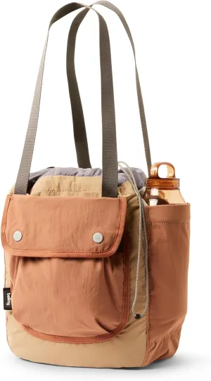 Bellroy Cinch Tote (16 liter lightweight tote bag with external organization, pop pockets, a luggage pass-through, and effortless draw-cord closure) - SandDune