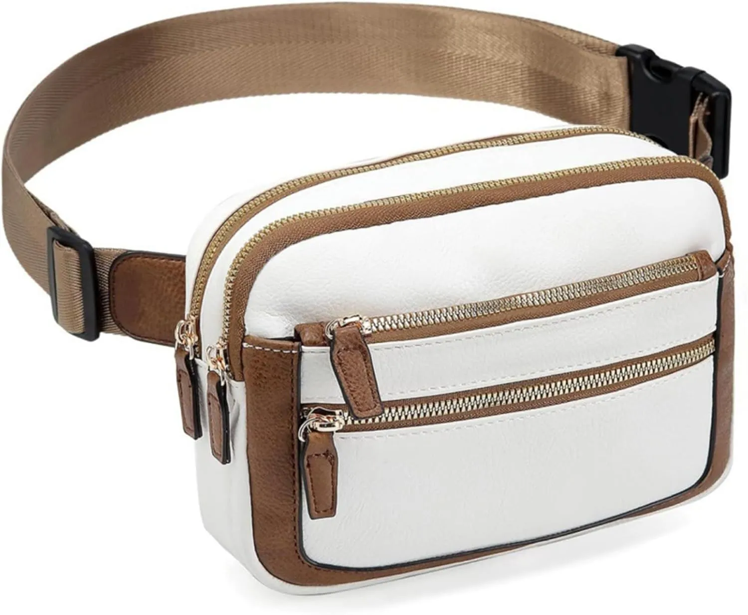 Belt Bag for Women Fanny Pack Crossbody with Adjustable Strap Fashion Leather Waist Packs
