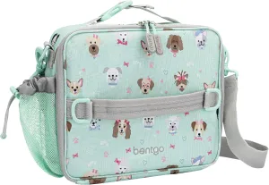 Bentgo Kids Lunch Bag - Durable, Double-Insulated Lunch Bag for Kids 3 ; Holds Lunch Box, Water Bottle, & Snacks; Easy-Clean Water-Resistant Fabric & Multiple Zippered Pockets (Puppy Love)