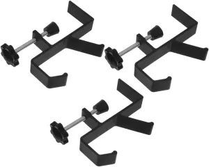 BESTYASH 3pcs Table Purse Hook Desk Mount Handbag Hanger Heavy Duty Clamp On Headphone Holder Organizer for Office Home Supplies