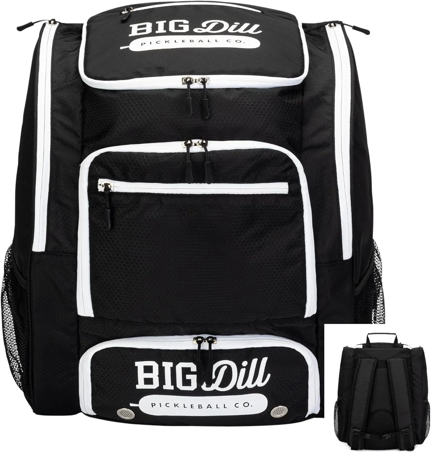 Big Dill Pickleball Backpack | Large Pickleball Bag with Shoe Compartment for 8  Paddles & Accessories, Insulated Pocket