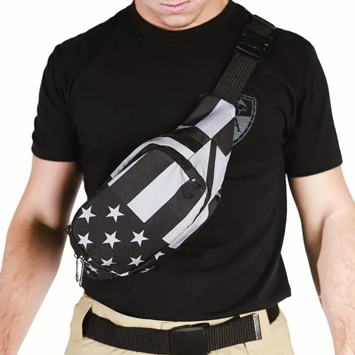 Blackout American Flag