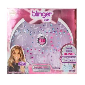 blinger Glimmer Collection Refill Pack | Slumber Party | 12 Discs – 180 Gems | Bling in Brush Out | Works Hair Styling Tool (Multicolored)