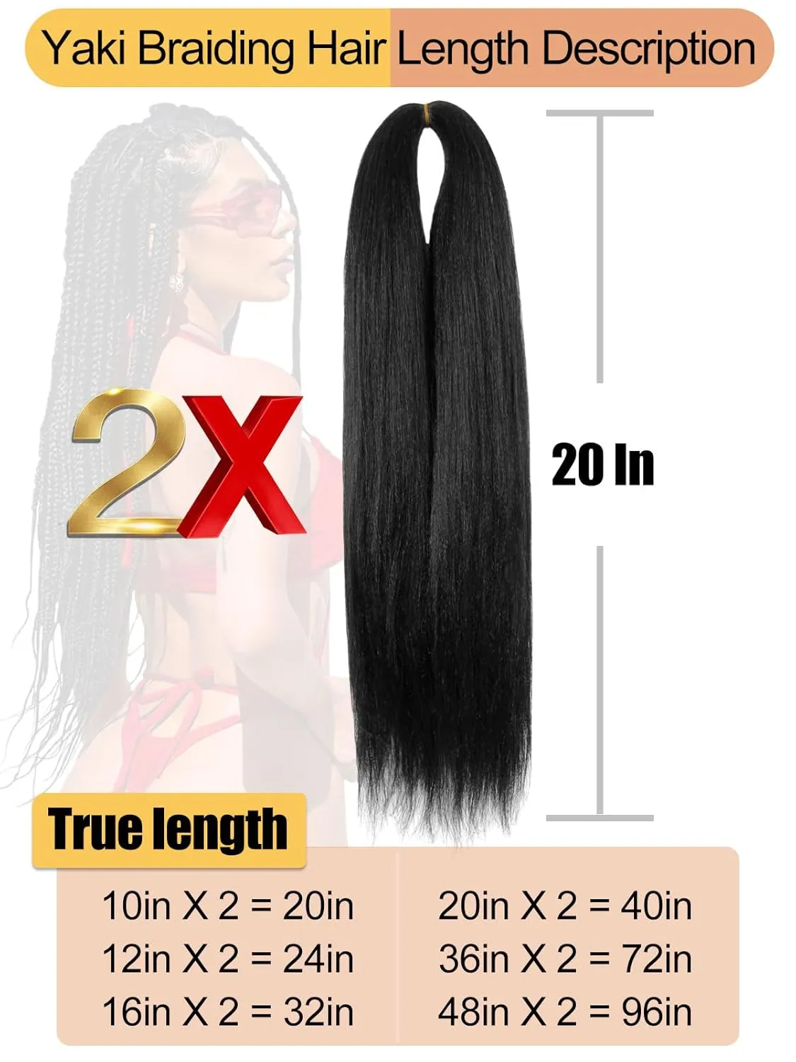 Braiding Hair 12 Inch Pre Stretched Color 2 Short Straight Crochet Braids Yaki Texture Synthetic Hair 8 Packs (2#/Off Black)