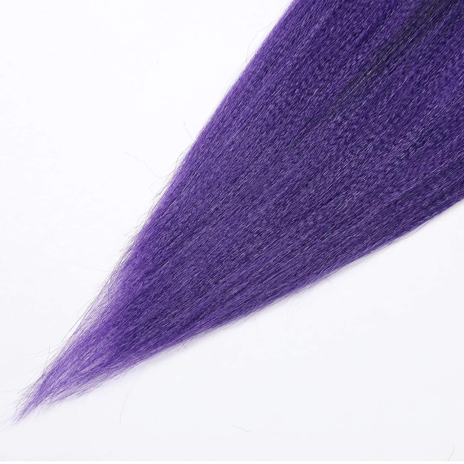 Braiding Hair Pre Stretched-12 Inch 8 Packs Synthetic Braiding Hair, Natural Easy Braid Crochet Hair, Hot Water Setting Professional Soft Yaki Straight Texture (12Inch,# 1B/Purple)