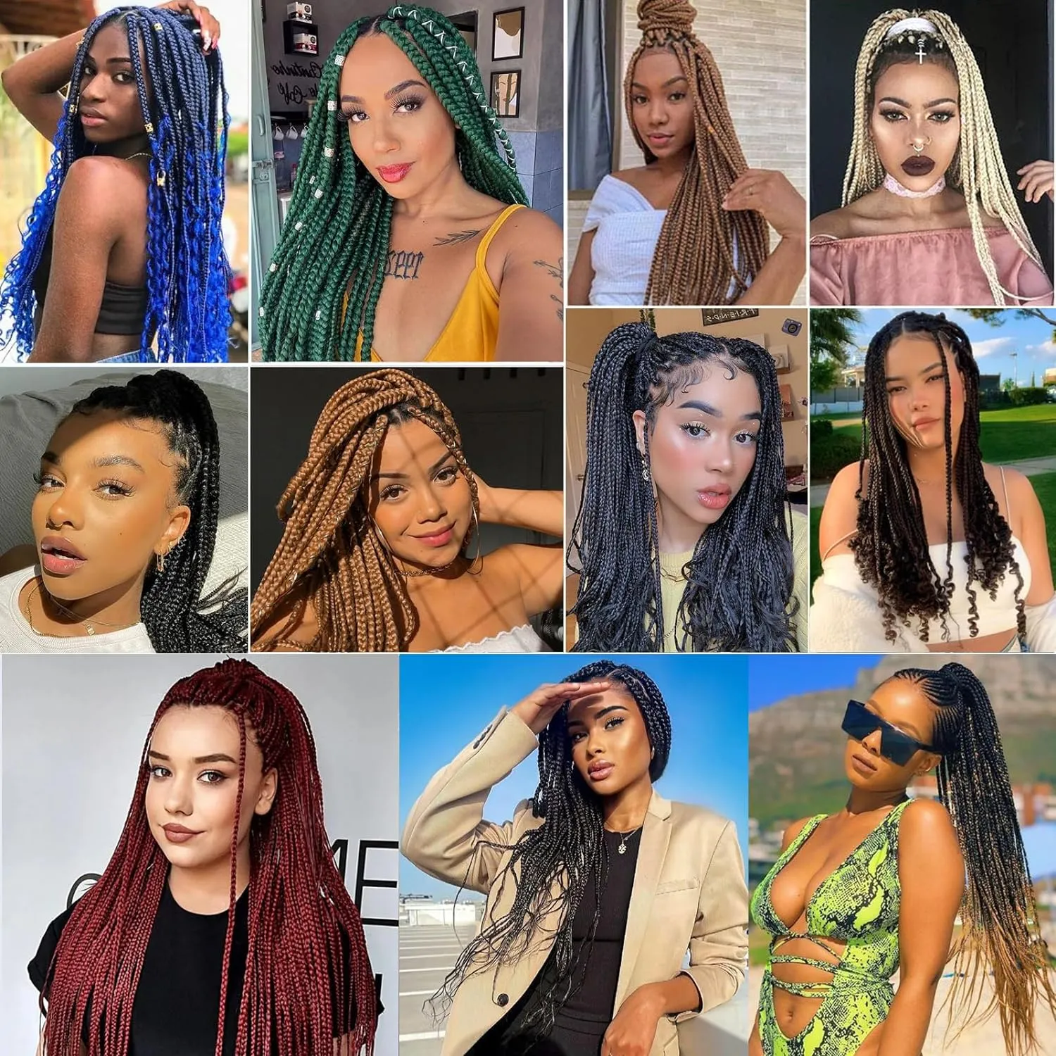 Braiding Hair Pre Stretched 18 Inch 8 Packs Braiding Hair Extension Pre Stretched Braiding Hair Professional Synthetic Hair For Braiding Crochet Twist Braids Soft Yaki Texture(18", 1B-8P)