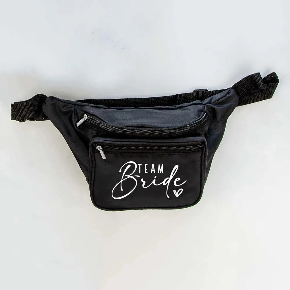 bride   team bride fanny packs