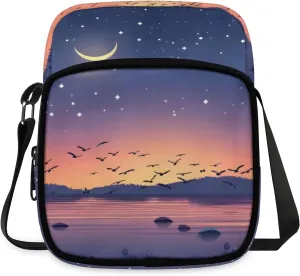 Bright Starry Sky Crossbody Sling Bags Sling Backpack Shoulder Bag Lightweight Travel Backpack Fanny Packs Purses Handbags for Men Women Travel Cycling Skating