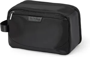 Brookstone Travel Toiletry Bag - Compact Cosmetic Organizer & Dopp Kit for Toiletries, Makeup, Grooming Essentials & Hygiene Kit, Top- Zip Black
