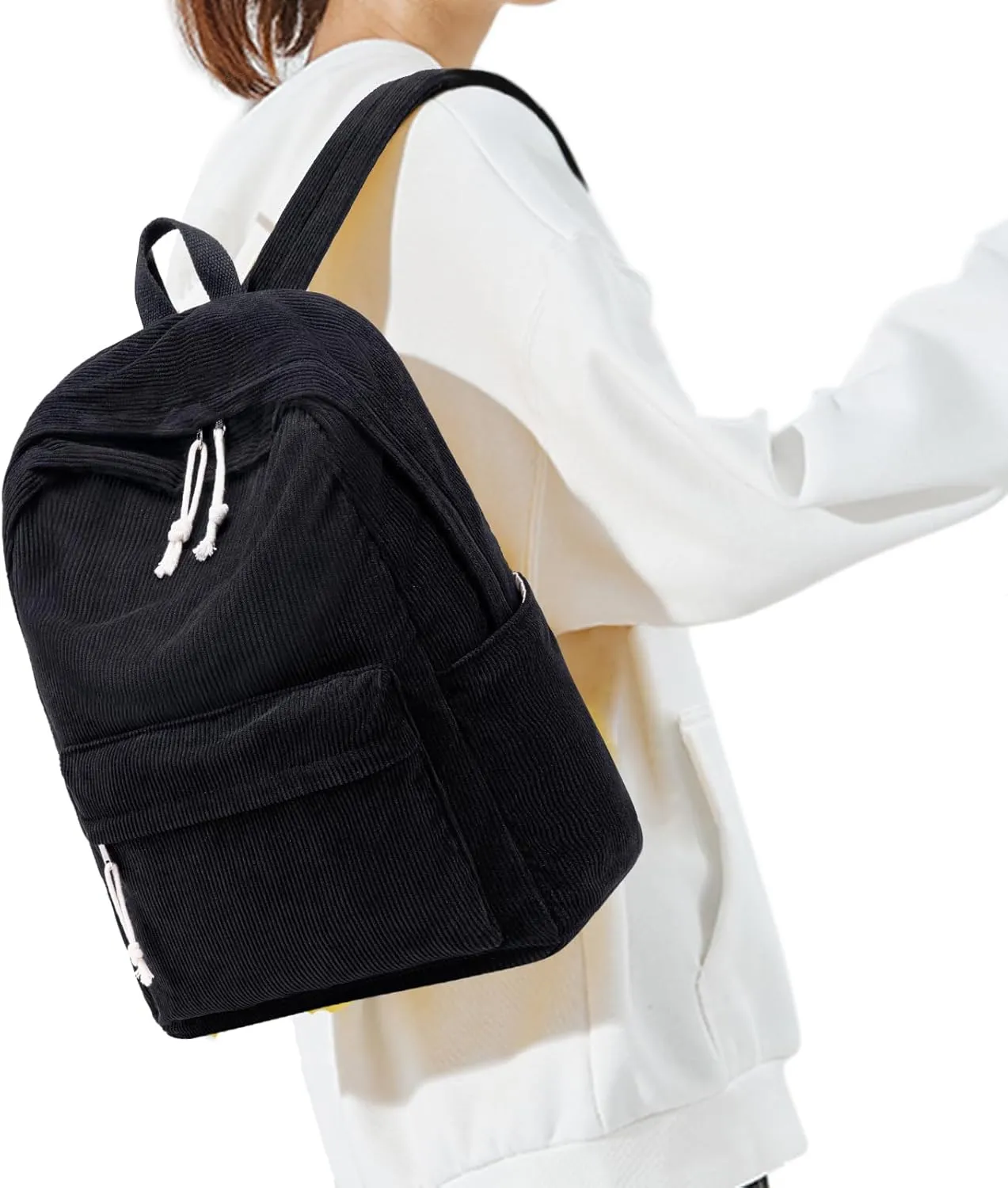 BTOOP School Backpacks for Teen Girls Bookbags Lightweight Canvas Backpack Schoolbag Set