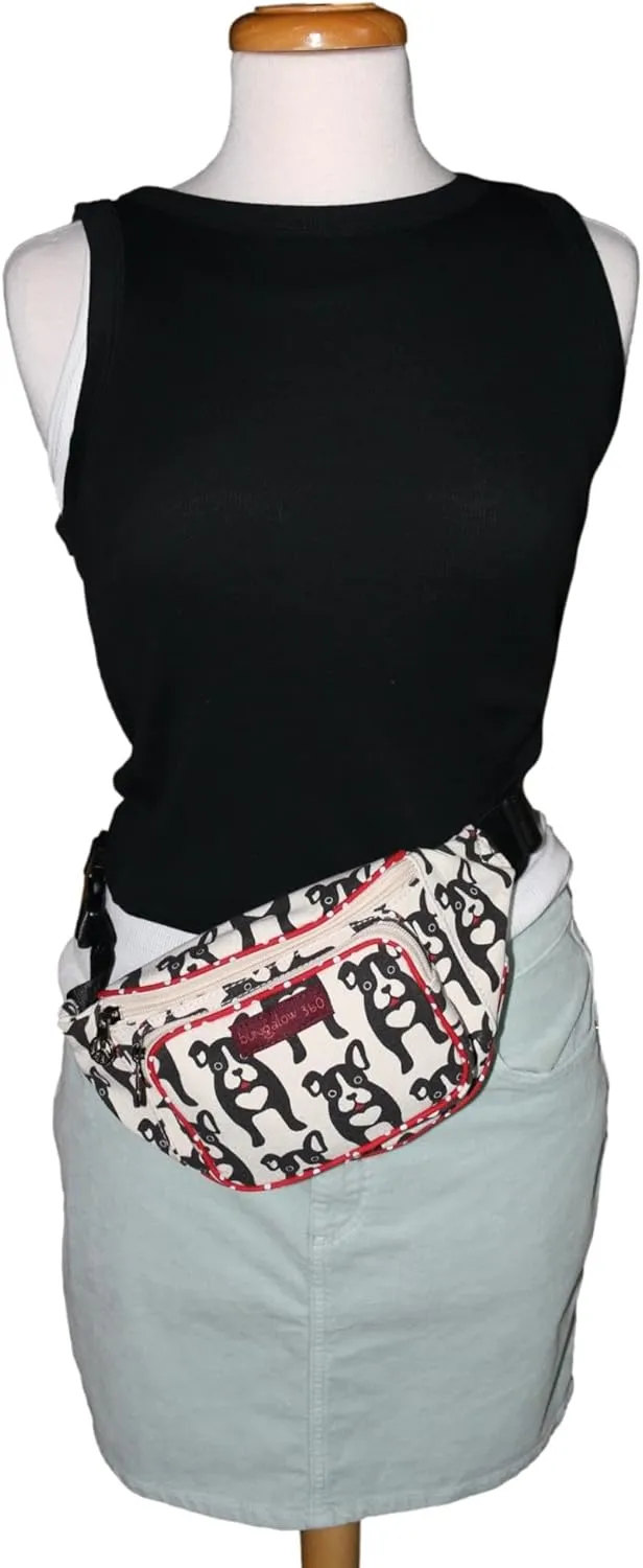 BUNGALOW 360 FANNY PACK HIP WAIST PACK (Black Dog)