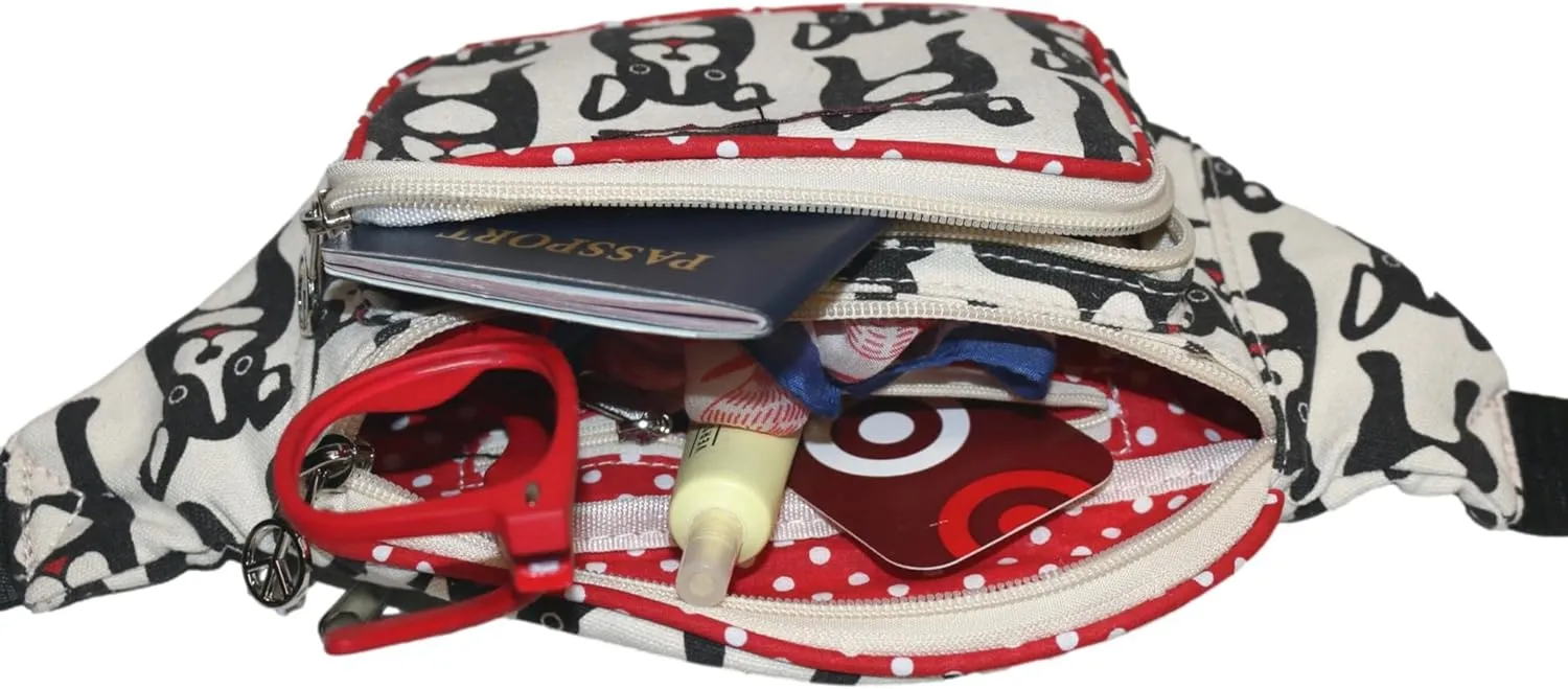 BUNGALOW 360 FANNY PACK HIP WAIST PACK (Black Dog)