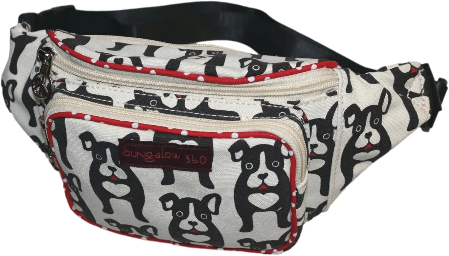 BUNGALOW 360 FANNY PACK HIP WAIST PACK (Black Dog)