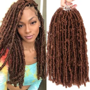 Butterfly Locs Crochet Hair 7 Packs 12 Inch Lightweight Pre Looped Soft Faux Locs for Black Women (12 Inch 7 packs, 30#)
