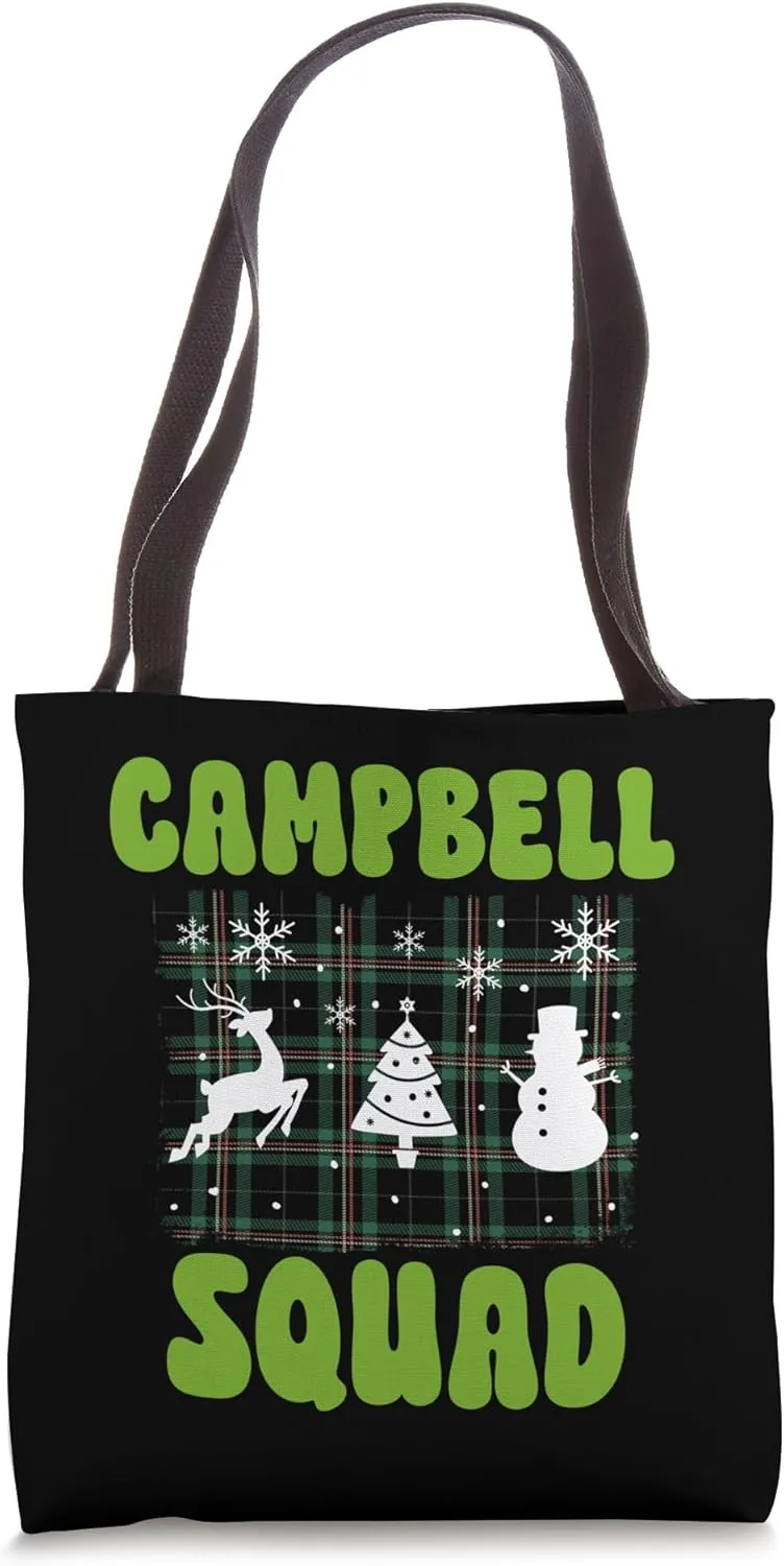Campbell Squad Family Yuletide Tribe Tote Bag