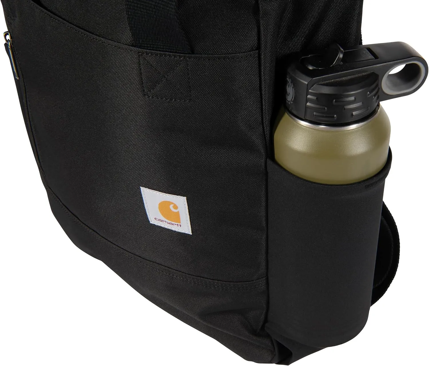 Carhartt Classic Convertible Backpack Tote, Durable Water Repellent Material W/ 17" Laptop Sleeve, Black, One Size