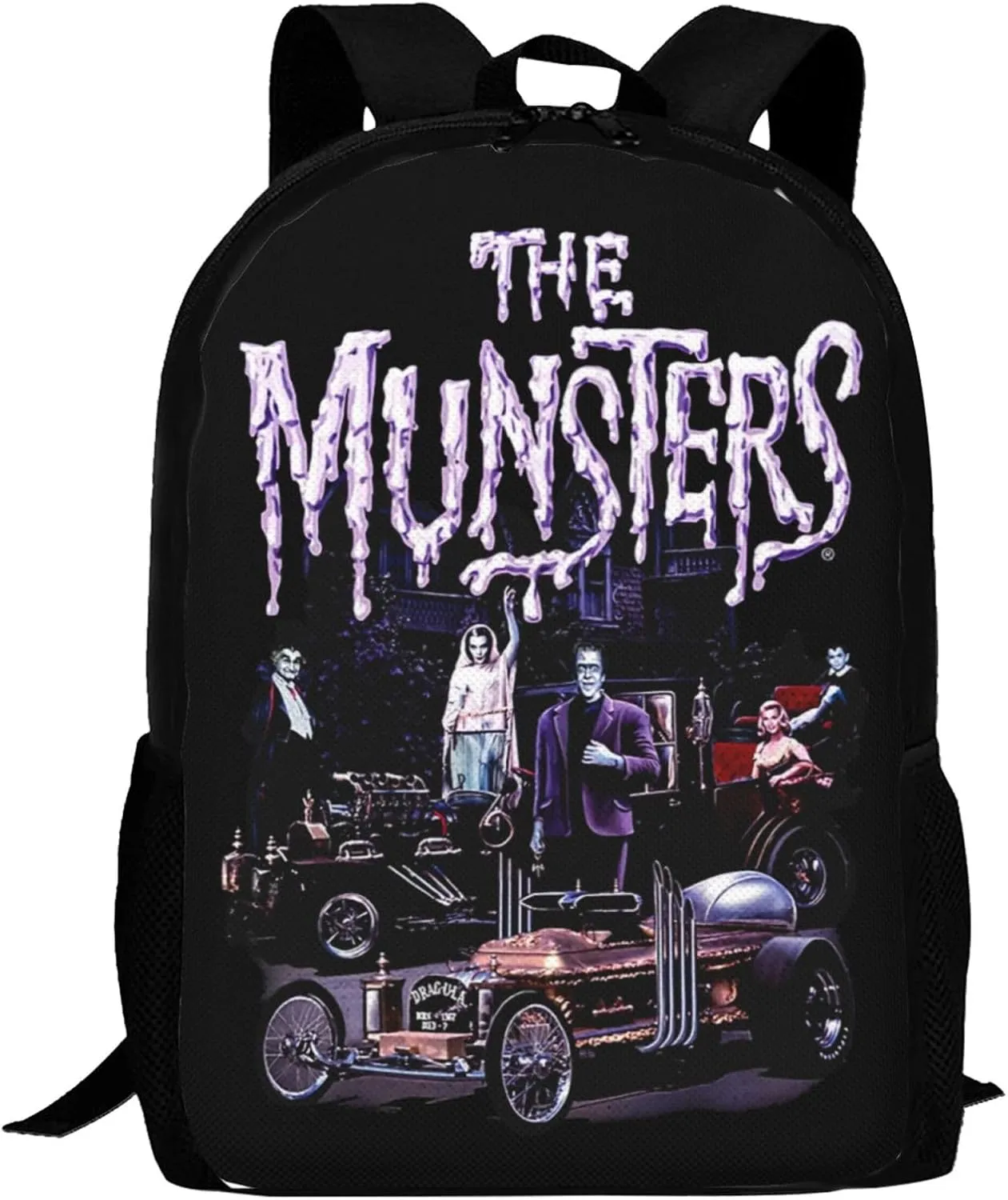 CASOWAT Lily The Comedy Munster Backpack Laptop Backpack Cartoon Shoulders Daypack Work Travel Bags For Men Women