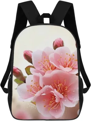 Casual Backpack for Men Women Waterproof Lightweight Daypack Travel Laptop Bag Blossom
