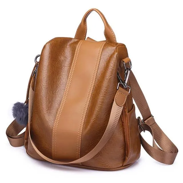 Casual women anti-theft backpack, hight quality backpack, female larger capacity shoulder bag