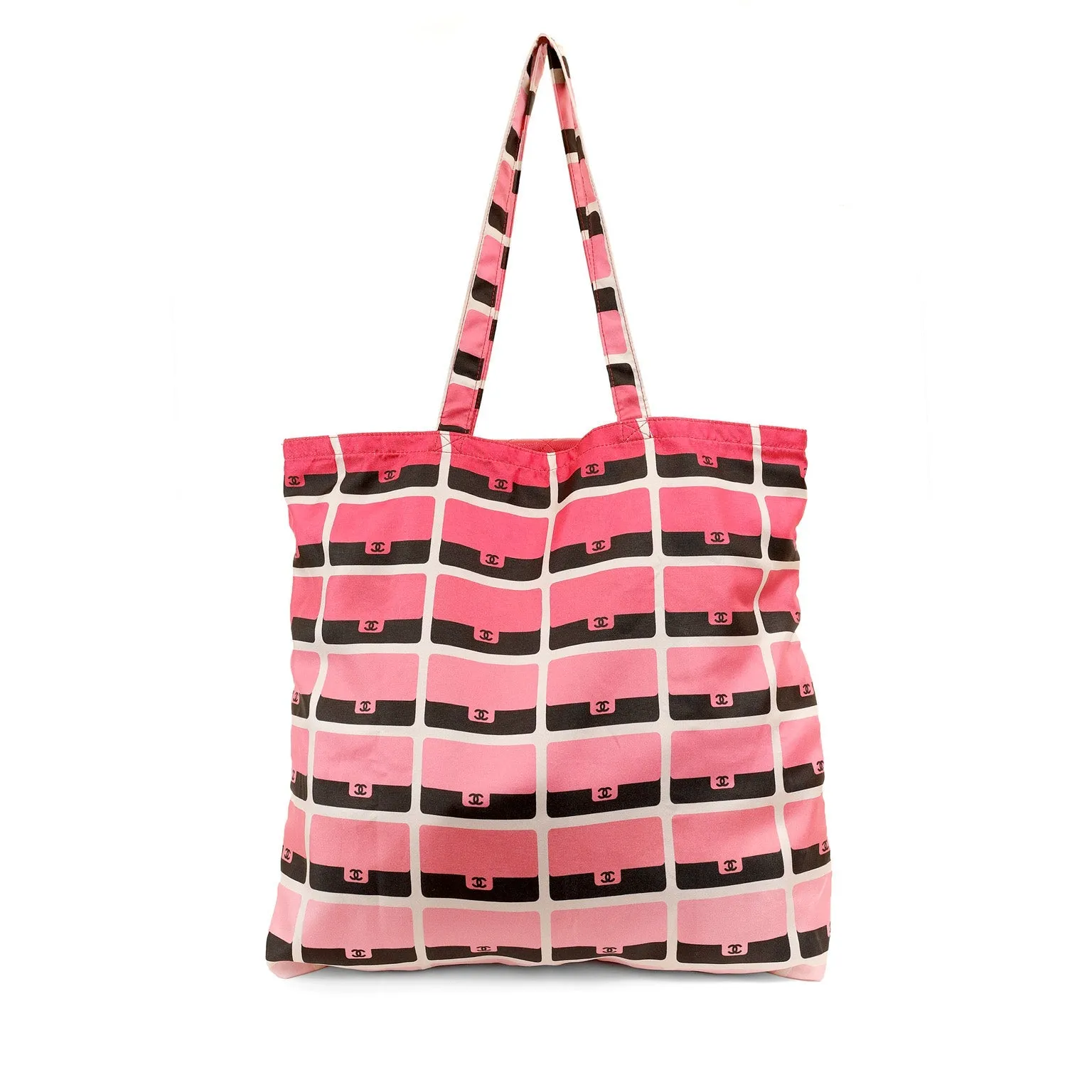 Chanel Magenta Caviar WOC Convertible Satin Tote with Gold Hardware