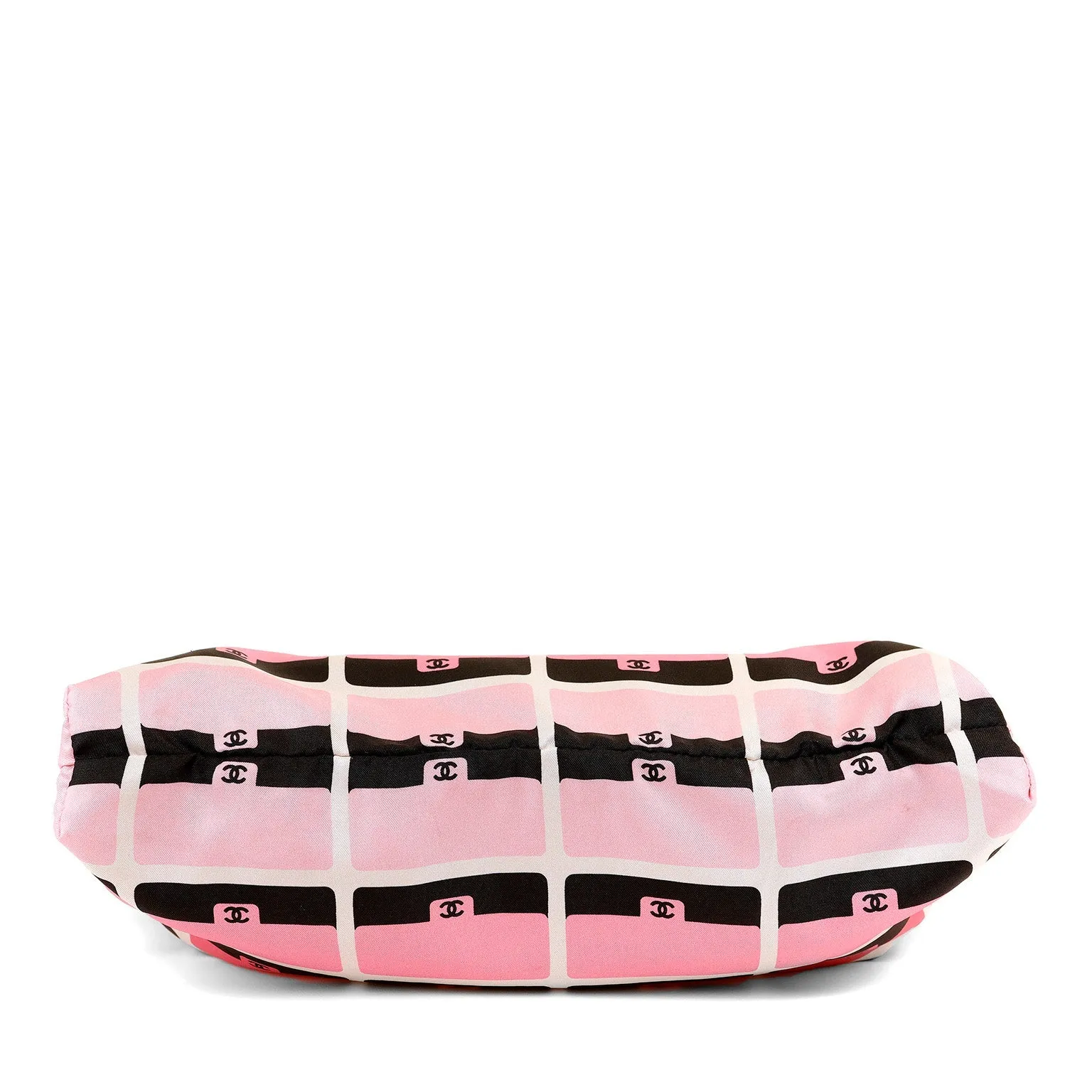 Chanel Magenta Caviar WOC Convertible Satin Tote with Gold Hardware