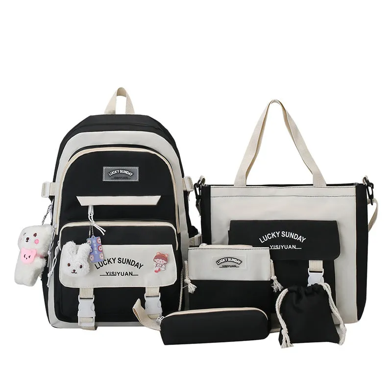 Charming Unique Female Fresh Simple Set Backpacks