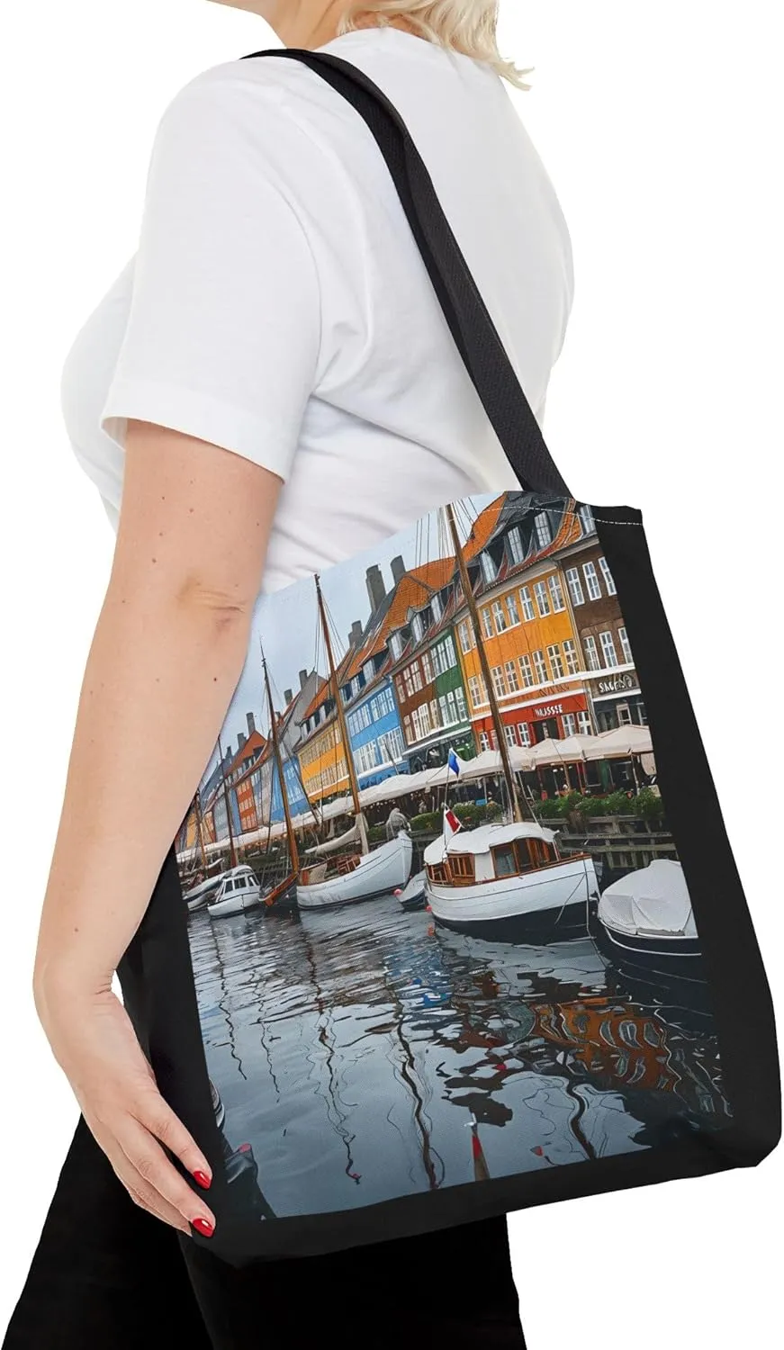 Charming Waterfront Tote Bag