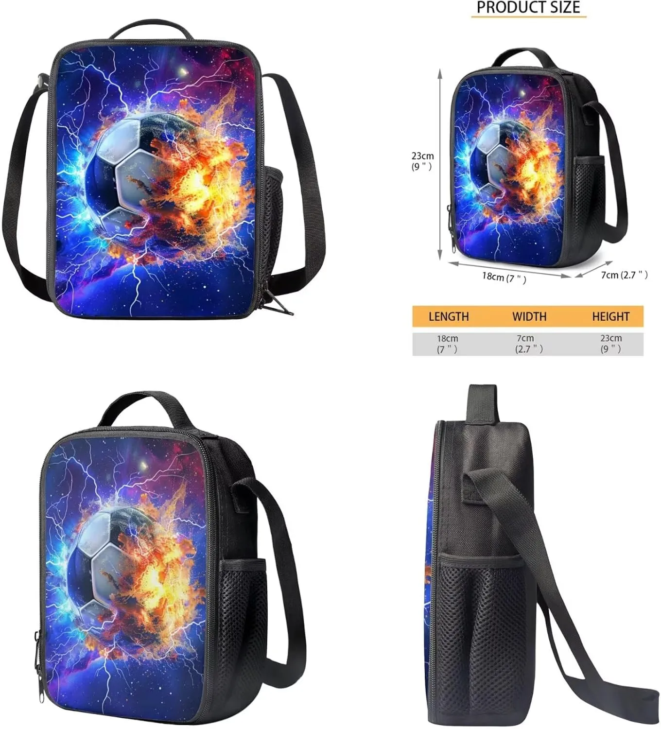 Cherry Blossom Axolotl Backpack for Boys Kids Backpack with Lunch Box Water Bottle Holder and Aesthetic Pencil Case 4PCS Set 4th 5th 6th Grade Cute Bookbag 17 inch Kawaii School Bag