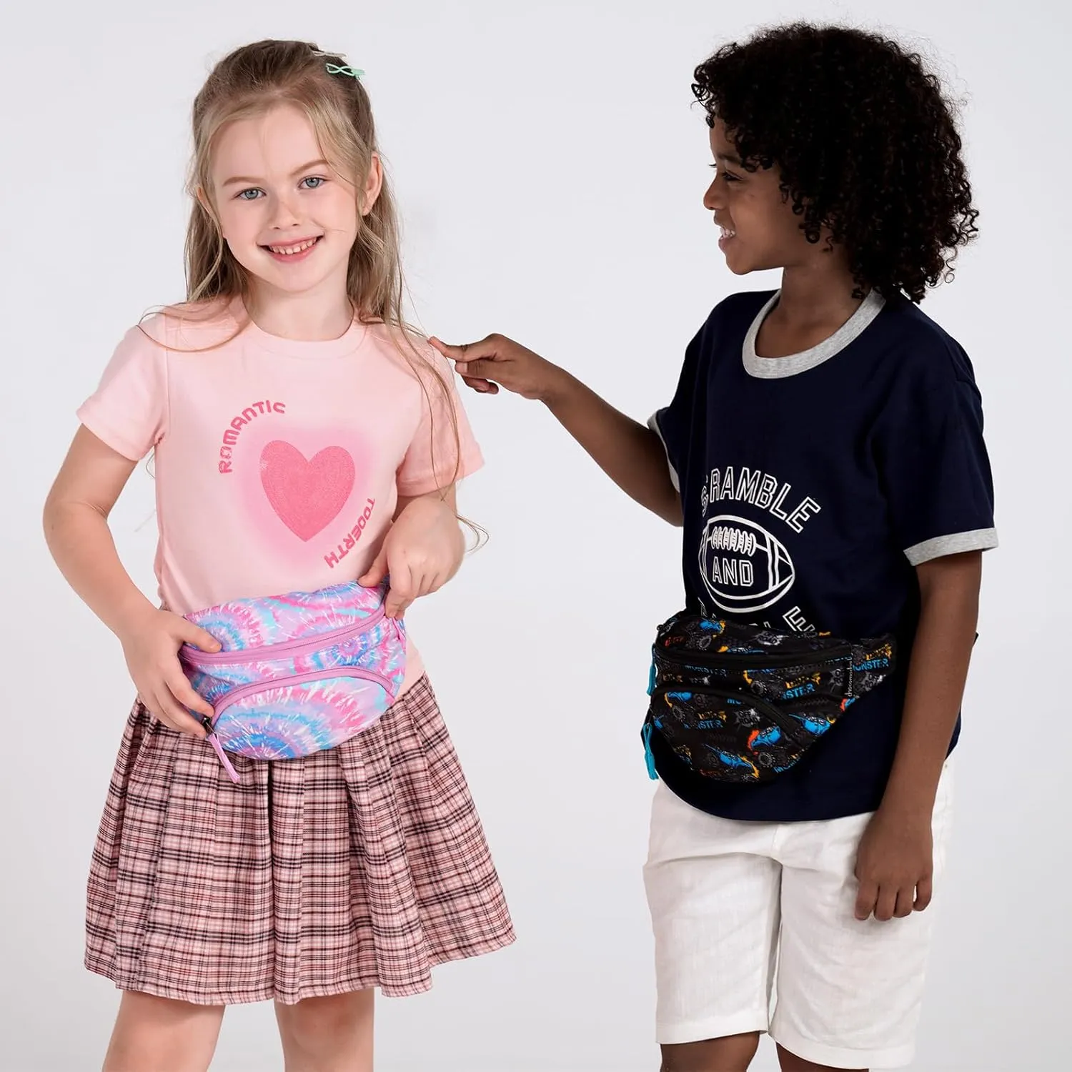 Choco Mocha Kids Fanny Pack for Girls, Toddler Belt Bag 2-4 4-6 Kid Waist Bag Outer for Little Girls age 6-9 8-12 Small Hip Pack (Blue Panda)
