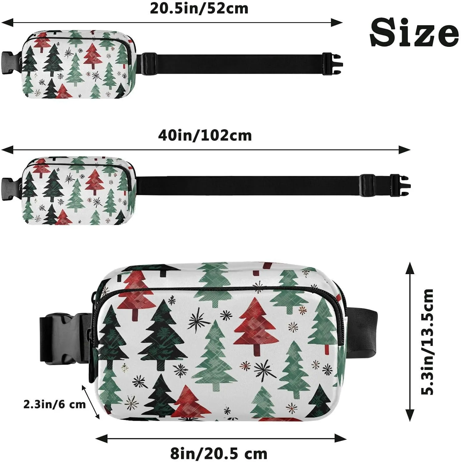 Christmas Tree Fanny Packs for Women Fanny Pack For Men Belt Bag Crossbody Fanny Packs for Women Running Fanny Pack Waist Pack 21341187